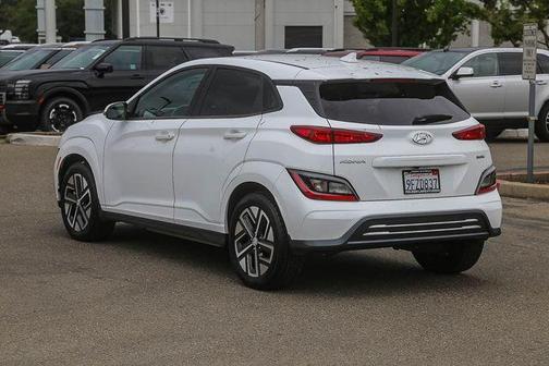 Lunar White 2023 Hyundai KONA EV SEL