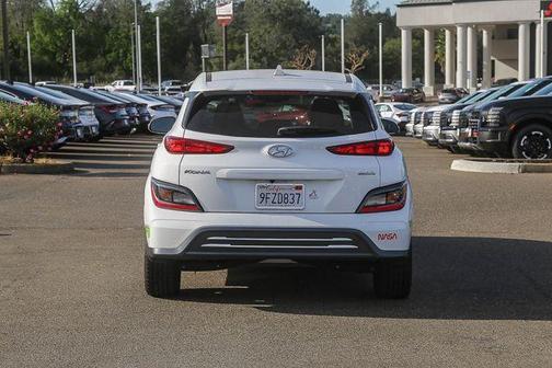 Lunar White 2023 Hyundai KONA EV SEL