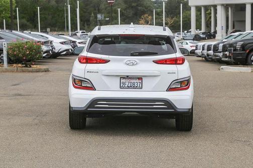 Lunar White 2023 Hyundai KONA EV SEL