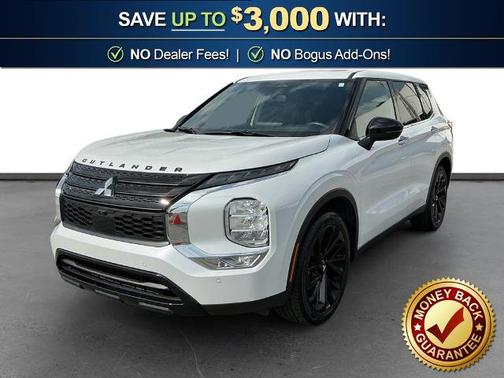White Diamond 2024 Mitsubishi Outlander SE BLACK EDITION W/PANO ROOF
