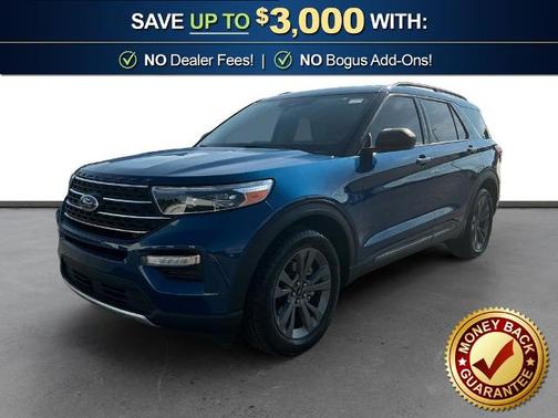 ATLAS BLUE METALLIC 2021 Ford Explorer XLT