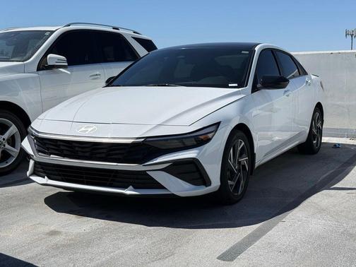 Serenity White 2025 Hyundai ELANTRA HEV SEL Sport