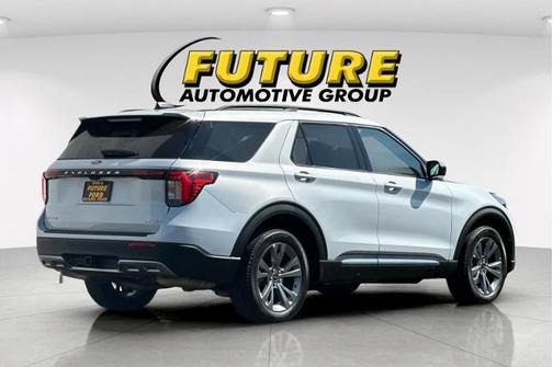 SPACE WHITE METALLIC 2025 Ford Explorer ACTIVE