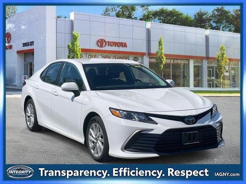 Super White 2021 Toyota Camry LE