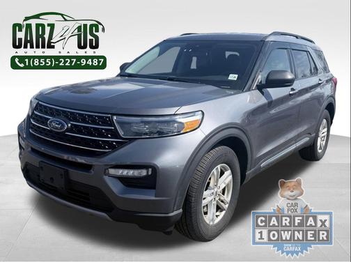 Gray 2021 Ford Explorer XLT