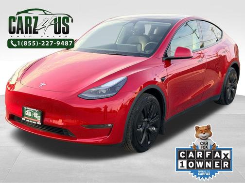 Red Multi-Coat 2023 Tesla Model Y Long Range Dual Motor All-Wheel Drive