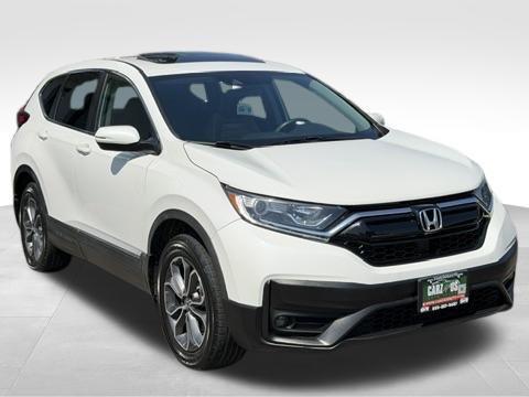 White 2021 Honda CR-V AWD EX