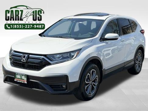 White 2021 Honda CR-V AWD EX