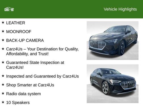 Black Metallic 2021 Audi e-tron Sportback Prestige