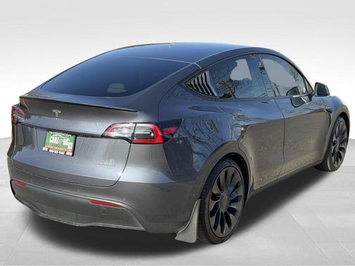 Gray 2023 Tesla Model Y Performance Dual Motor All-Wheel Drive