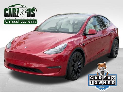 Red Multi-Coat 2022 Tesla Model Y Performance
