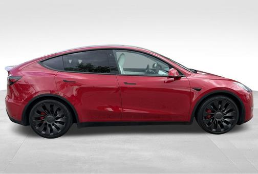 Red Multi-Coat 2022 Tesla Model Y Performance