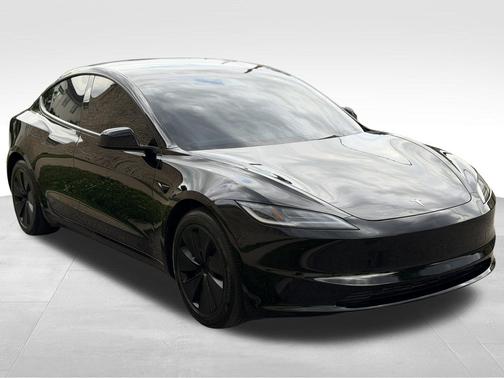 Black 2025 Tesla Model 3 Long Range