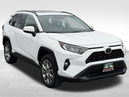 White 2019 Toyota RAV4 XLE Premium