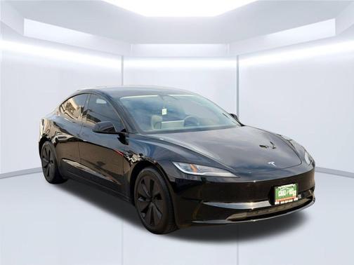 Black 2025 Tesla Model 3 Long Range