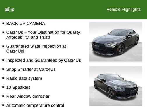 Black Sapphire Metallic 2022 BMW M240 i xDrive