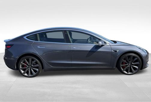 Gray 2020 Tesla Model 3 Performance
