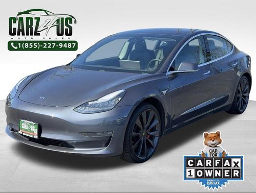 Gray 2020 Tesla Model 3 Performance