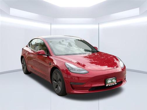 Red Multi-Coat 2021 Tesla Model 3 Long Range