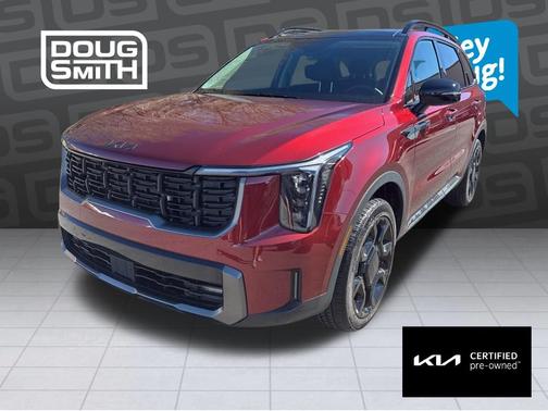 Dawning Red 2025 Kia Sorento X-Line EX