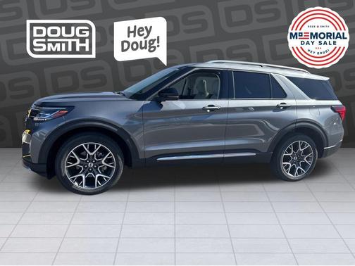Gray Metallic 2025 Ford Explorer Platinum