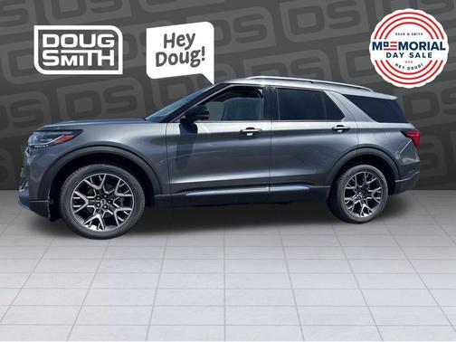 Gray Metallic 2025 Ford Explorer Platinum