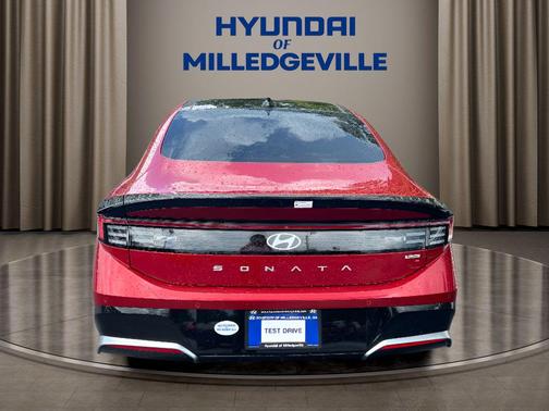Ultimate red 2025 Hyundai SONATA Hybrid Limited