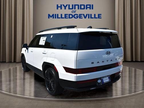 Serenity White 2026 Hyundai SANTA FE HEV Calligraphy