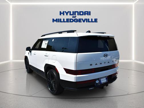 Serenity White 2026 Hyundai SANTA FE HEV Calligraphy