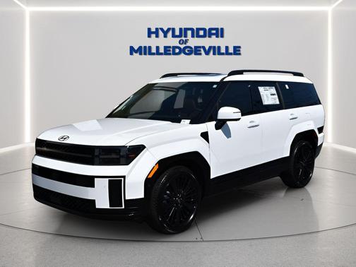 Serenity White 2026 Hyundai SANTA FE HEV Calligraphy