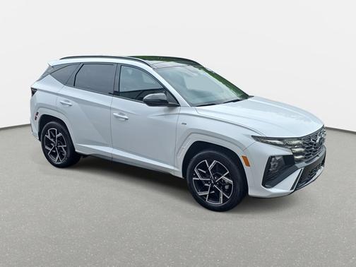White 2025 Hyundai TUCSON Hybrid N Line
