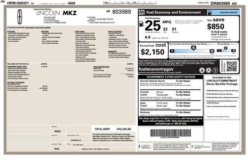 Champagne Metallic 2013 Lincoln MKZ Base