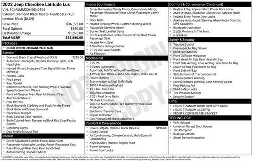 2022 Jeep Cherokee Latitude Lux