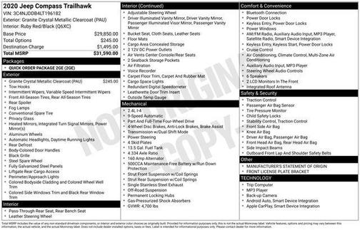2020 Jeep Compass Trailhawk