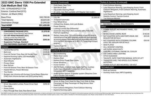 2023 GMC Sierra 1500 Pro