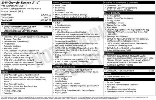 2015 Chevrolet Equinox 1LT