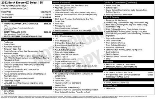 2022 Buick Encore GX Select