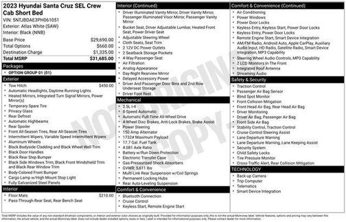 2023 Hyundai SANTA CRUZ SEL