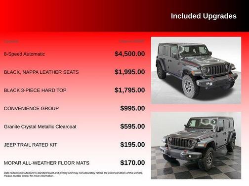 Granite Crystal Clearcoat Metallic 2025 Jeep Wrangler Rubicon