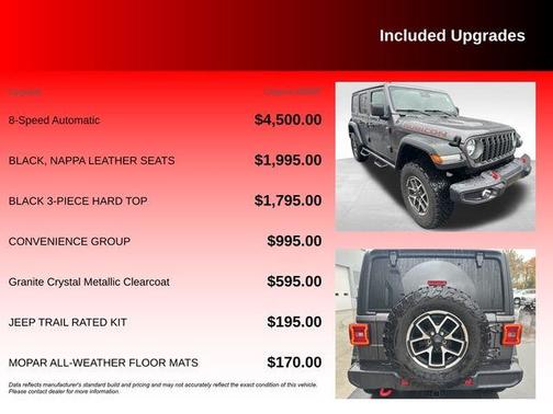Granite Crystal Clearcoat Metallic 2025 Jeep Wrangler Rubicon