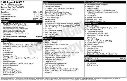 2018 Toyota RAV4 XLE