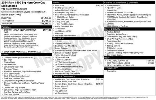 2024 RAM 1500 Big Horn/Lone Star
