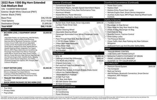 2022 RAM 1500 Big Horn