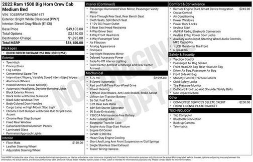 2022 RAM 1500 Big Horn