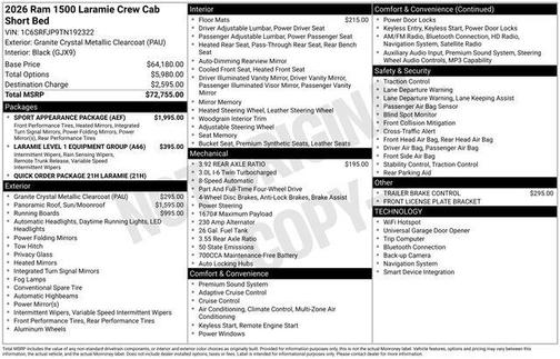 2026 RAM 1500 Laramie