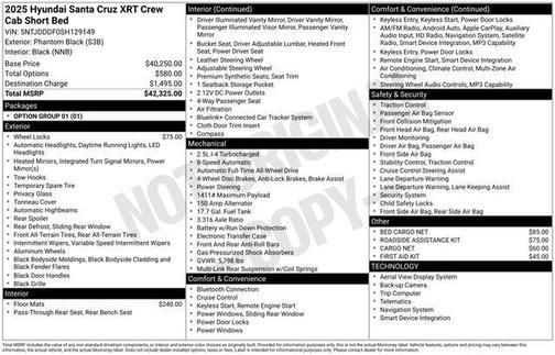2025 Hyundai SANTA CRUZ XRT