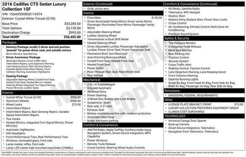 2016 Cadillac CTS 2.0L Turbo Luxury