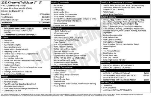 2022 Chevrolet Trailblazer LT