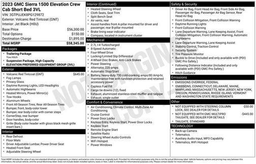 2023 GMC Sierra 1500 Elevation