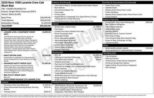 2020 RAM 1500 Laramie